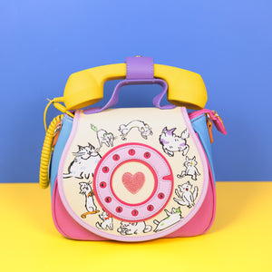 Ring Ring Phone Convertible Handbag - Cat